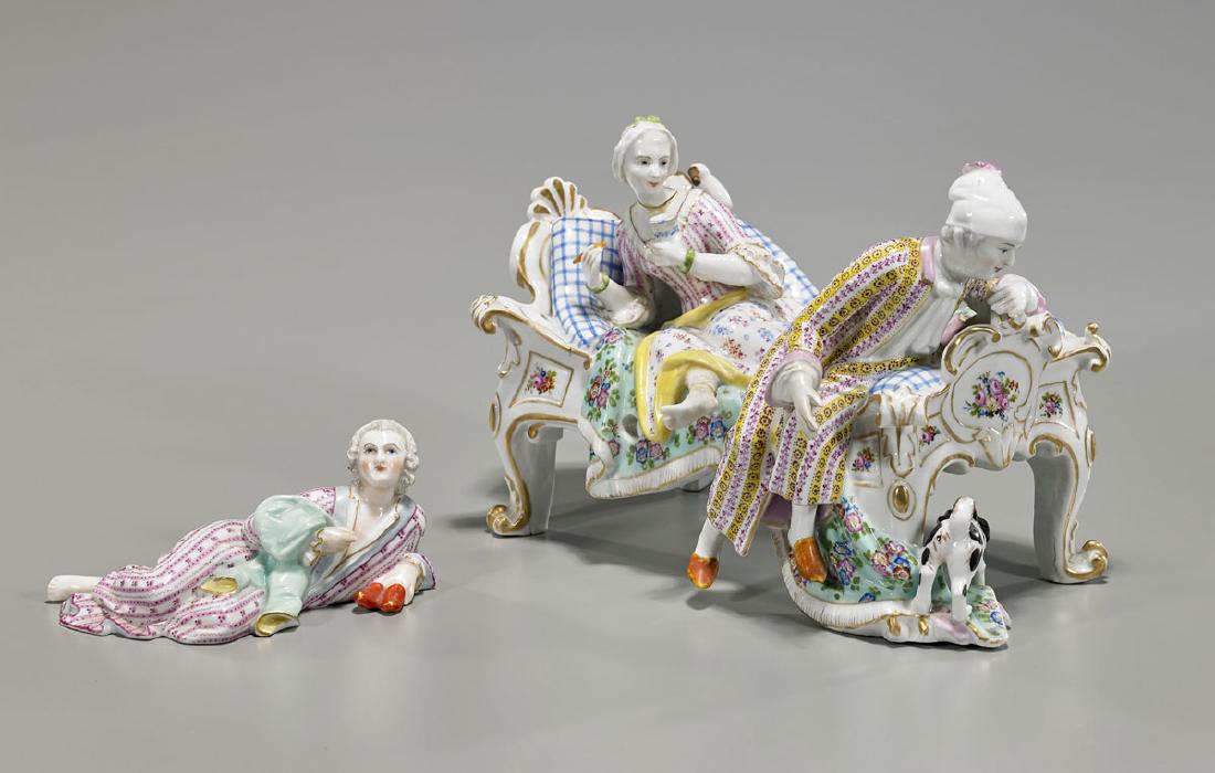 Antique Meissen Porcelain Figural Group (1 of 3)