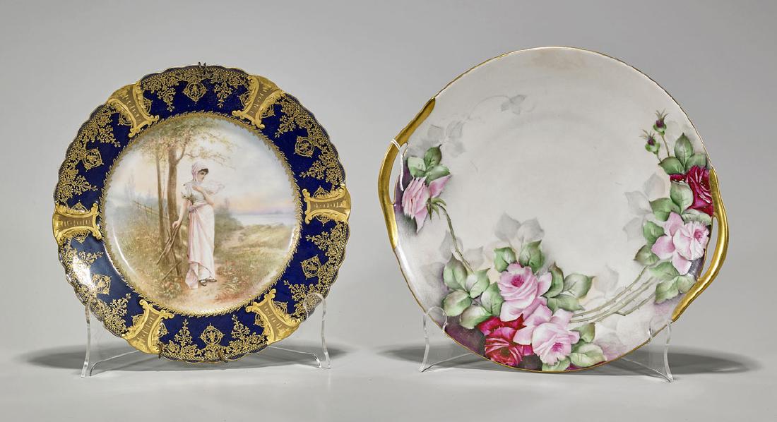 Two Antique Limoges Porcelain Plates (1 of 2)