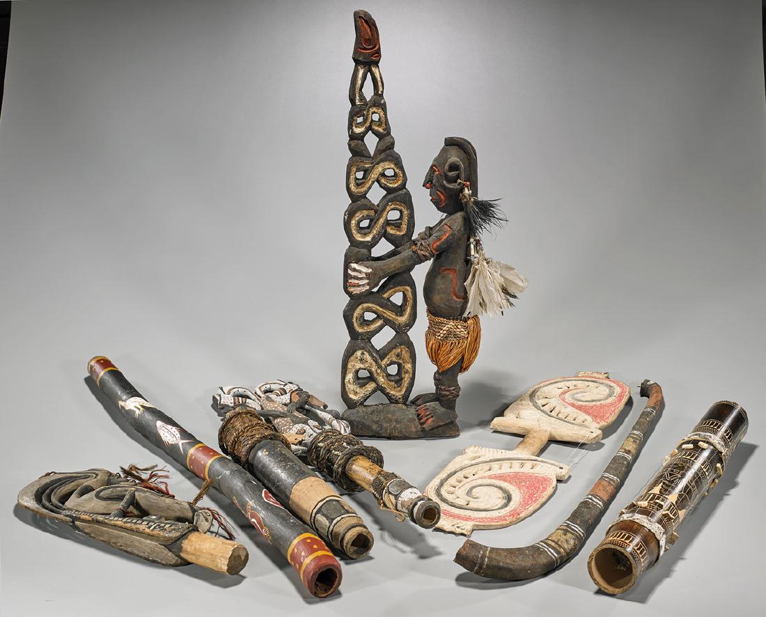 Large Group of Assorted Carved Wood Items (1 of 1)