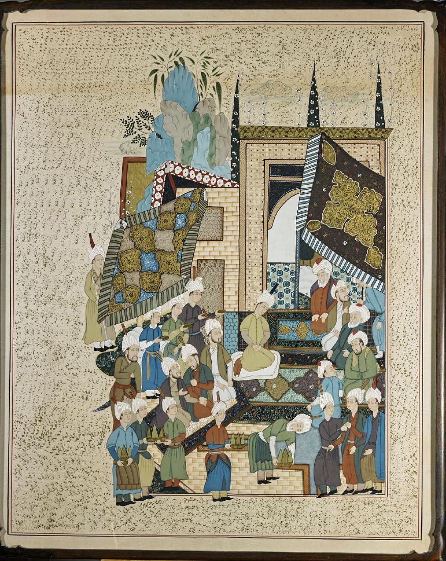 Large Old Persian Painting (1 of 1)