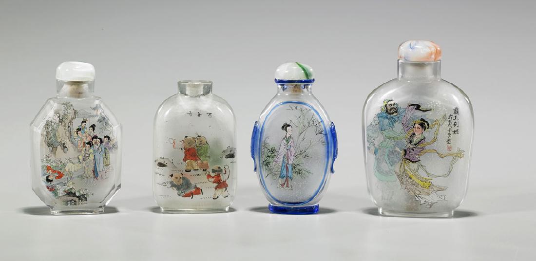 Four Old Inside-Painted Snuff Bottles (1 of 1)
