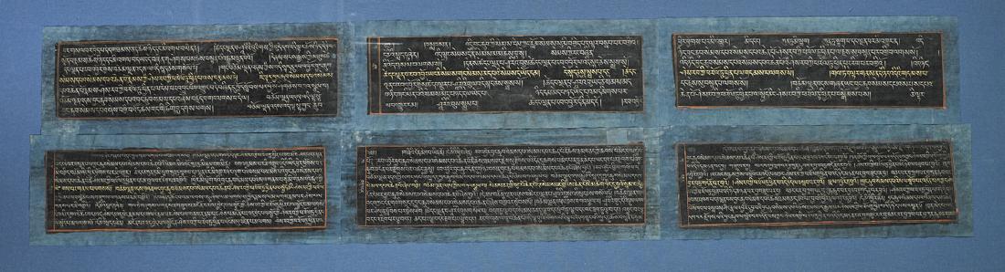 Set of Six Antique Tibetan Sutra Panels (1 of 1)