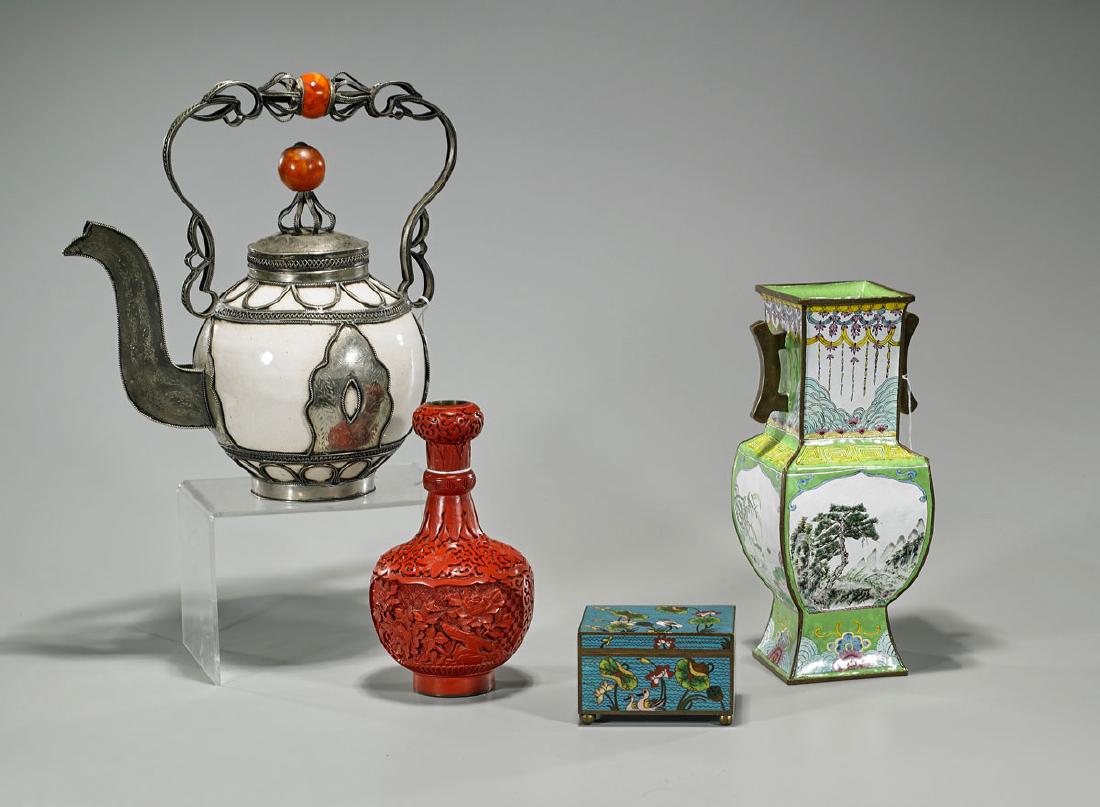 Group of Four Old & Antique Chinese Items (1 of 1)