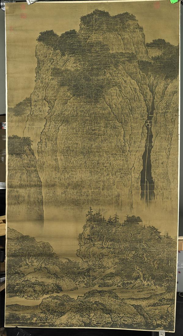 Group of Three Chinese Scrolls: Landscapes (1 of 6)