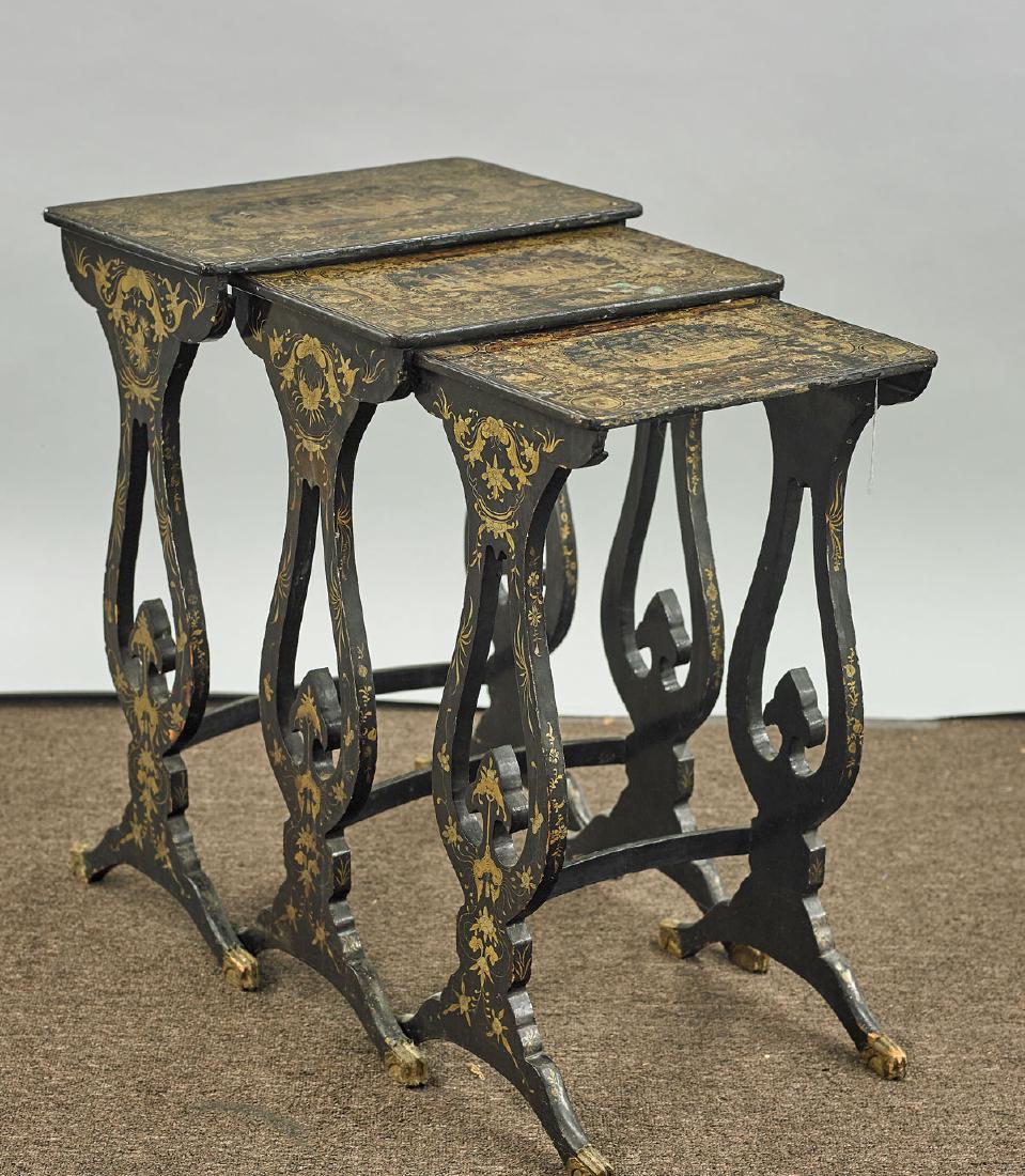Set of Three Antique Chinese Chinoiserie-Style Nesting (1 of 2)