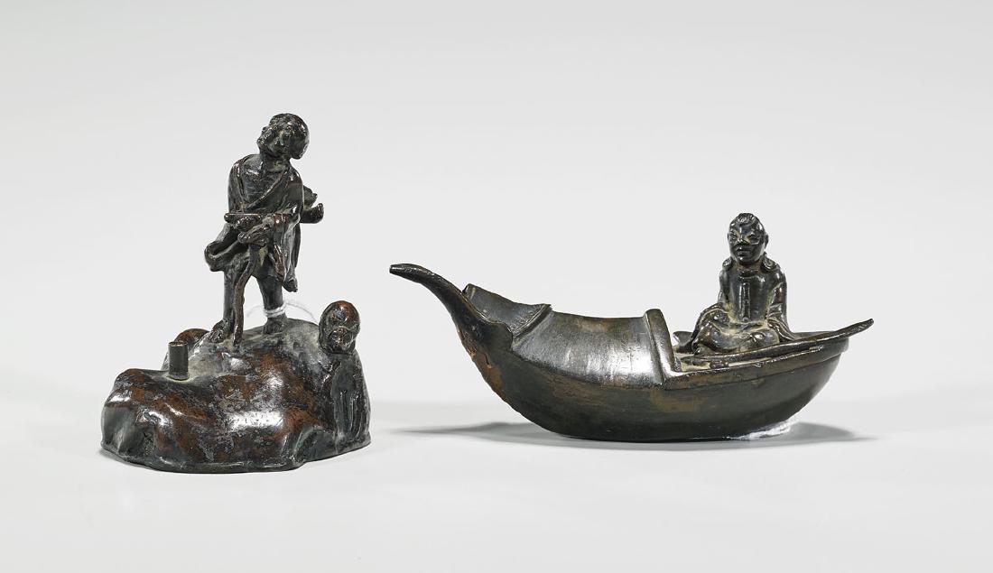 Two Antique Japanese Figural Waterdroppers (1 of 1)