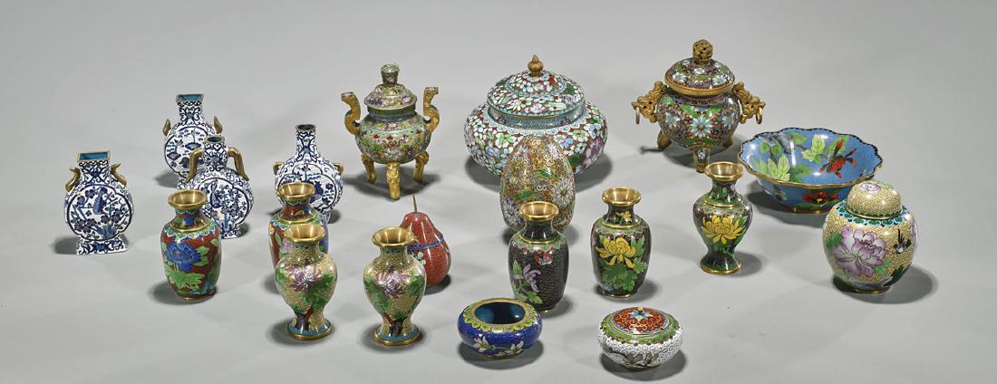 Collection of Twenty Small Cloisonne Items (1 of 1)