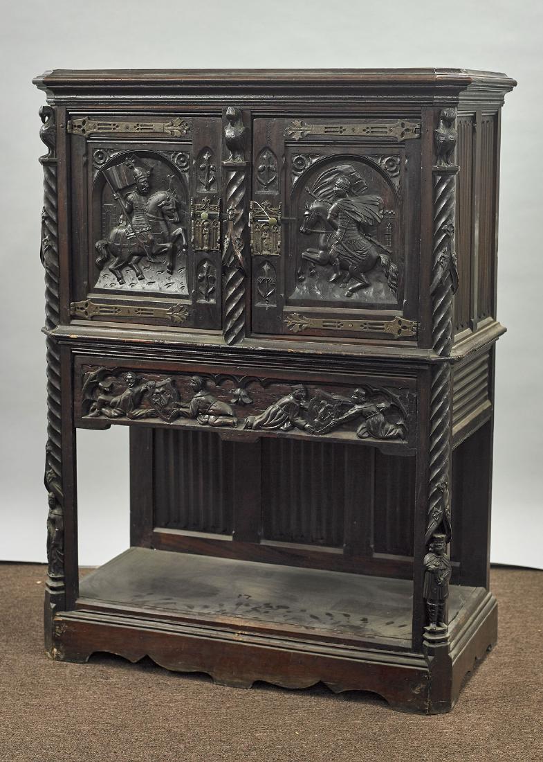 Old Continental Wood Cabinet (1 of 1)