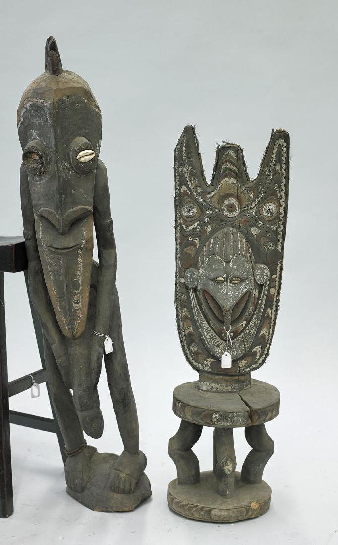 Two Tall Oceanic Wood Carvings (1 of 1)
