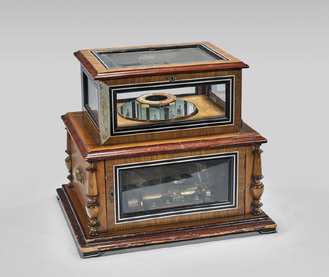 ANTIQUE PRAXINOSCOPE WITH MUSIC BOX (1 of 5)