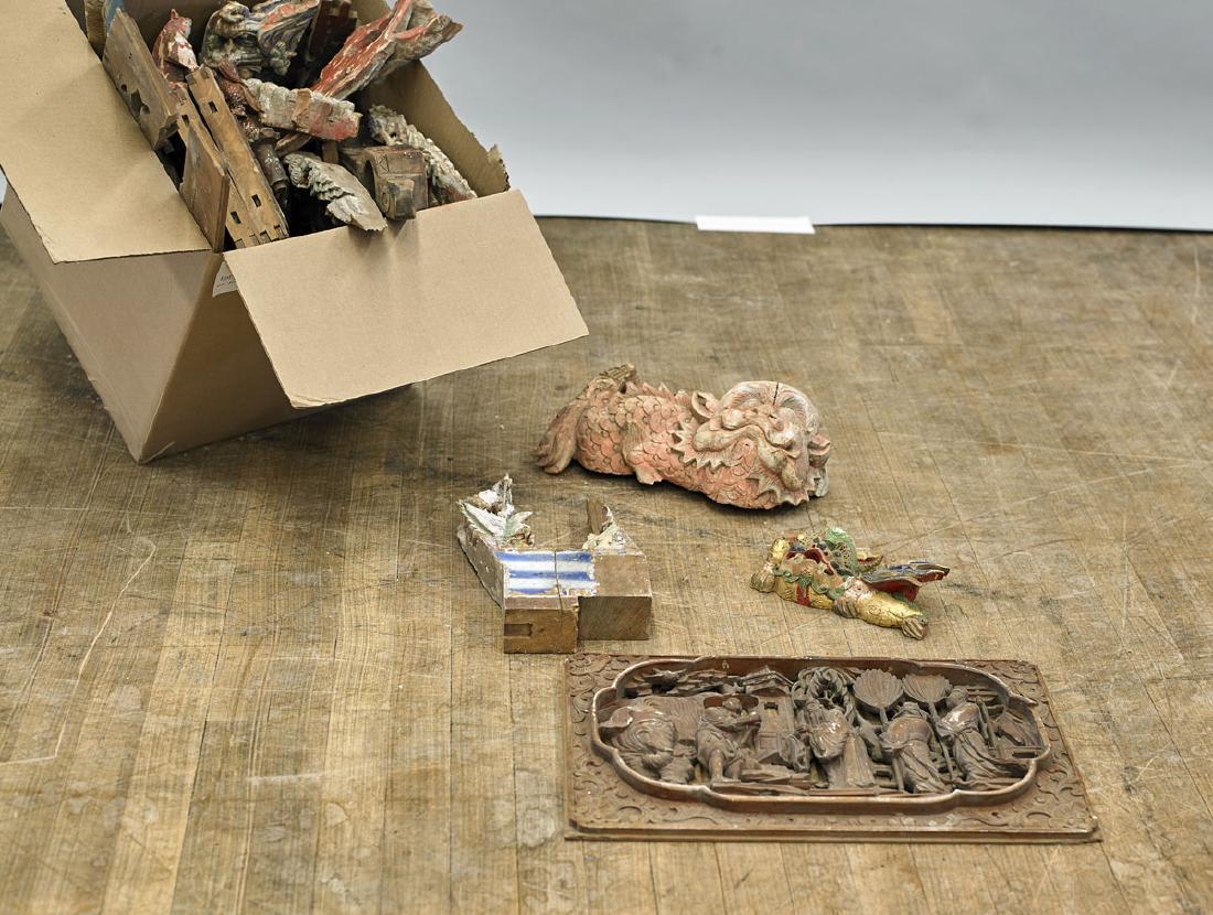 Massive Collection of Various Carved Wood Pieces (1 of 1)