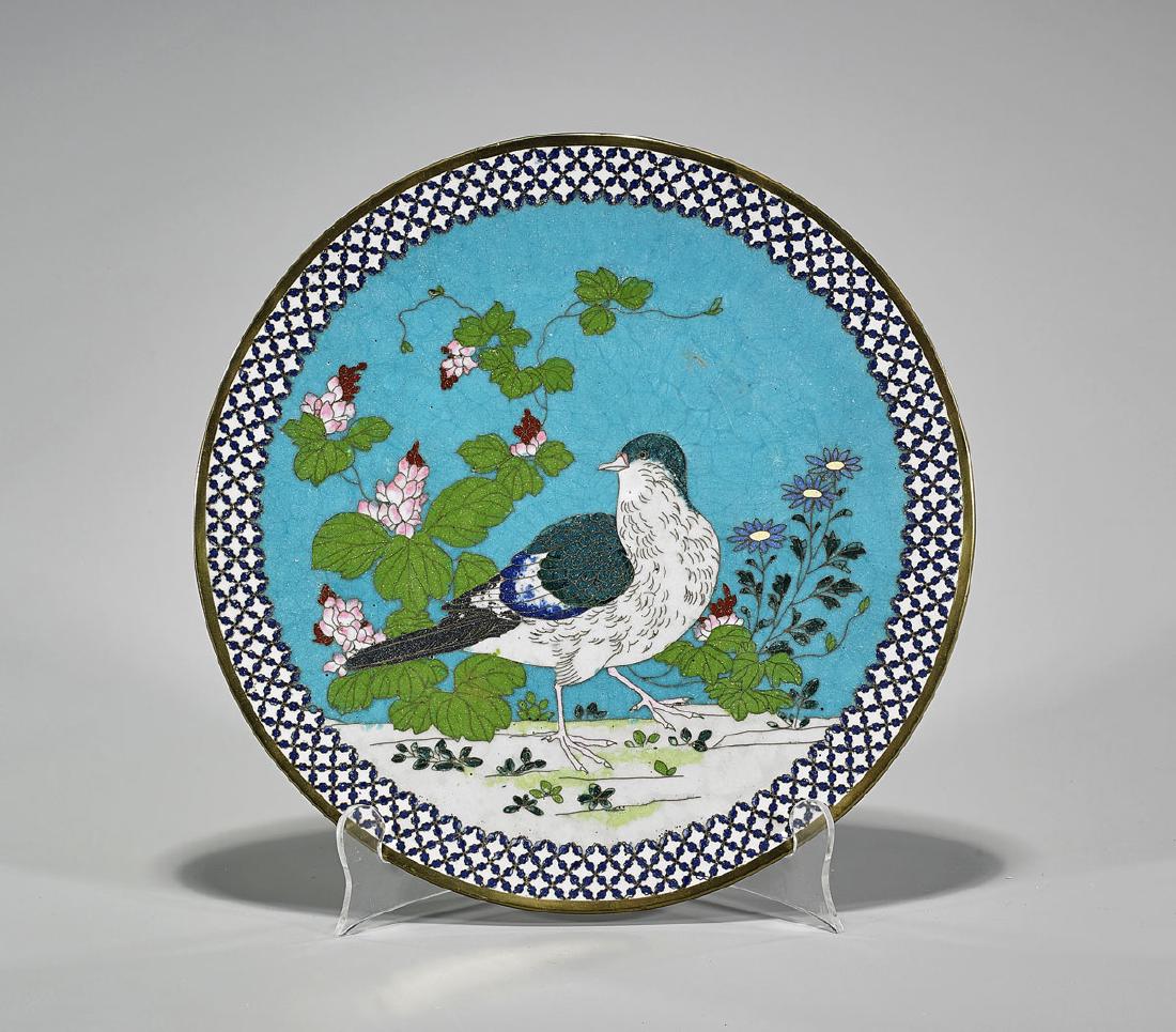 Fine Antique Japanese Cloisonne Dish (1 of 1)