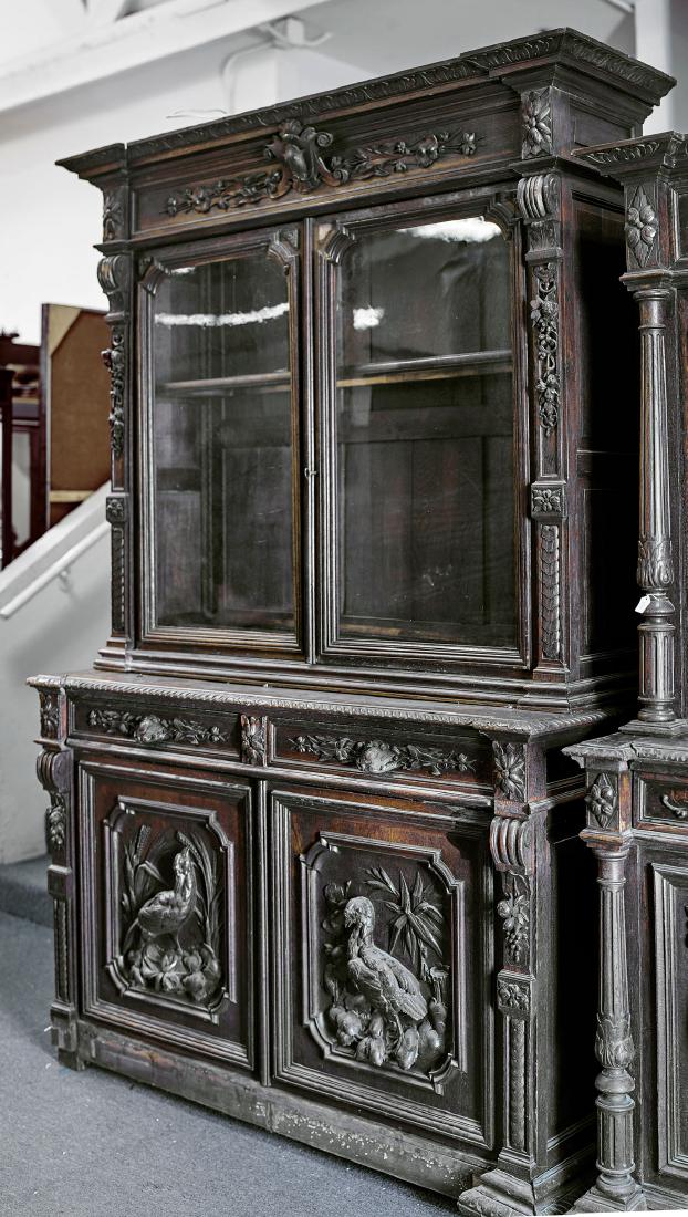 Old & Elaborate Continental Carved Wood Cabinet (1 of 1)