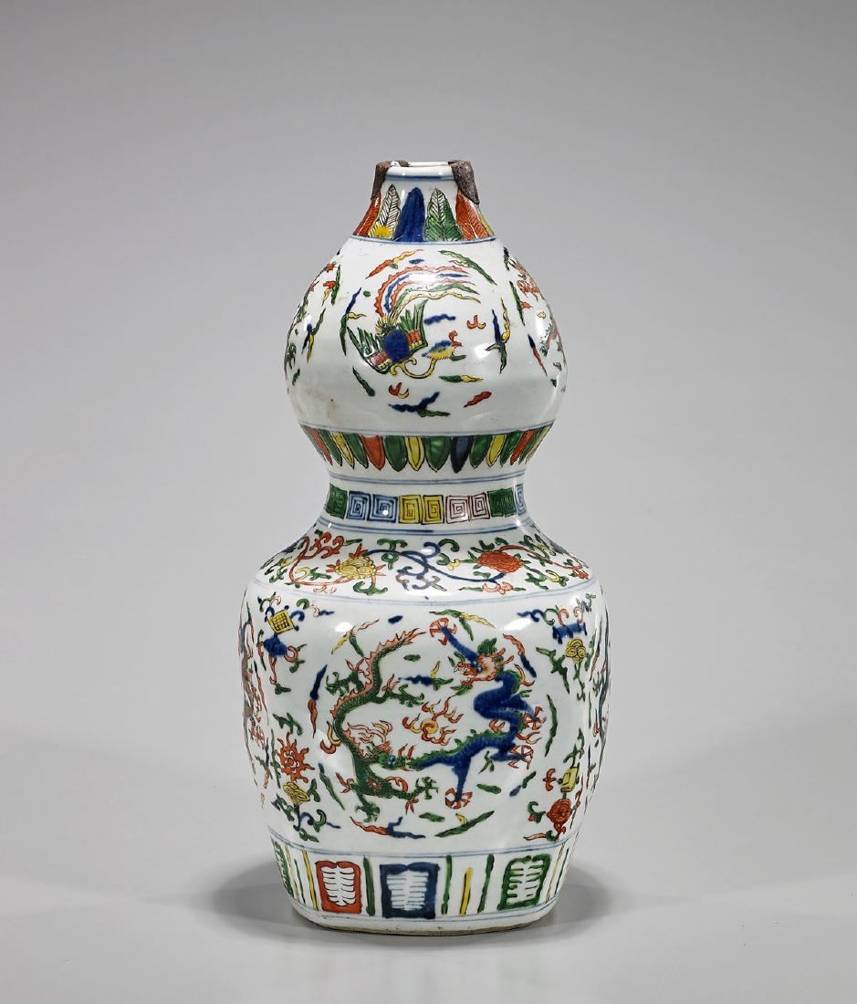 Chinese Doucai Double Gourd Vase (1 of 2)
