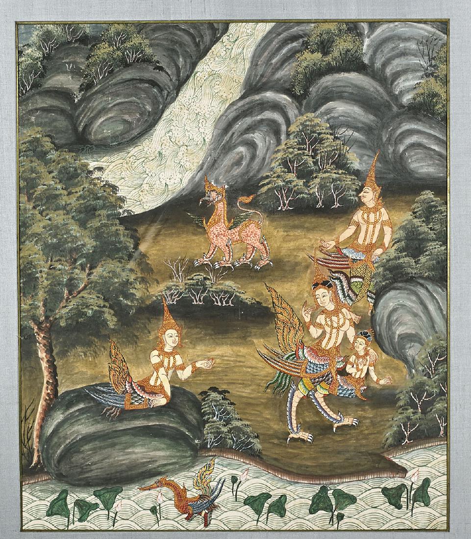 Thai Painting: Deities & Mythical Beasts (1 of 1)