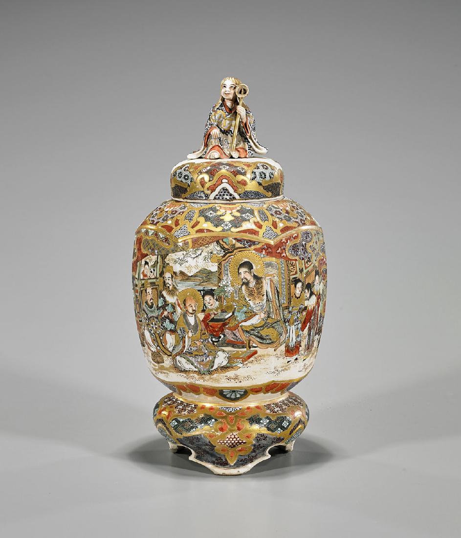 Antique Japanese Satsuma Vase (1 of 1)