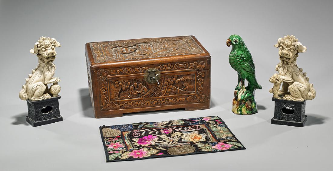 Group of Five Various Chinese Items (1 of 1)