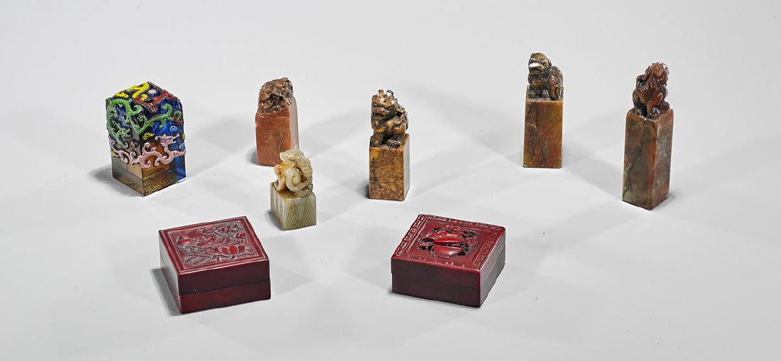 Group of Eight Various Chinese Seals (1 of 1)