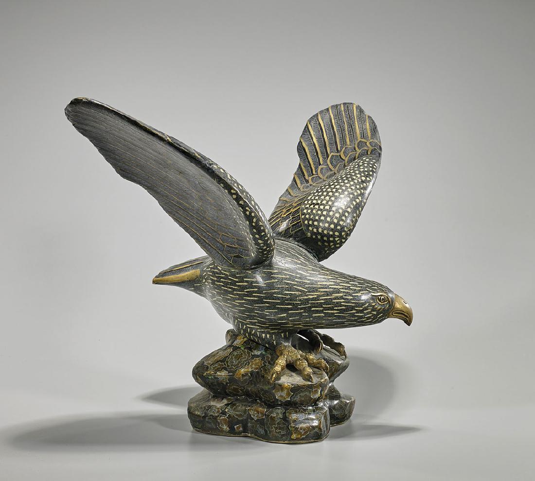 Old Cloisonne Enamel Bird of Prey (1 of 2)