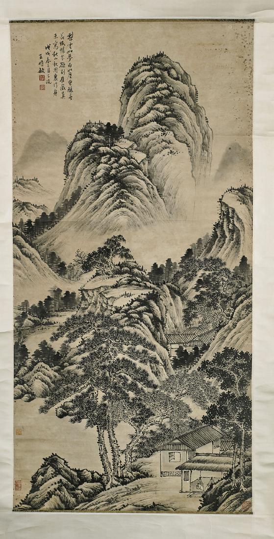 Two Chinese Scrolls After Wang Shimin & Wang Yun (1 of 5)