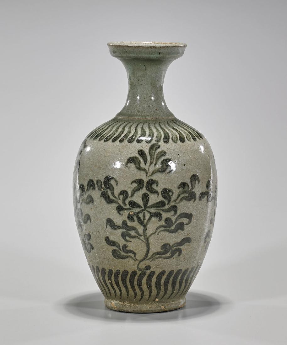 Korean Celadon Glazed Pottery Vase