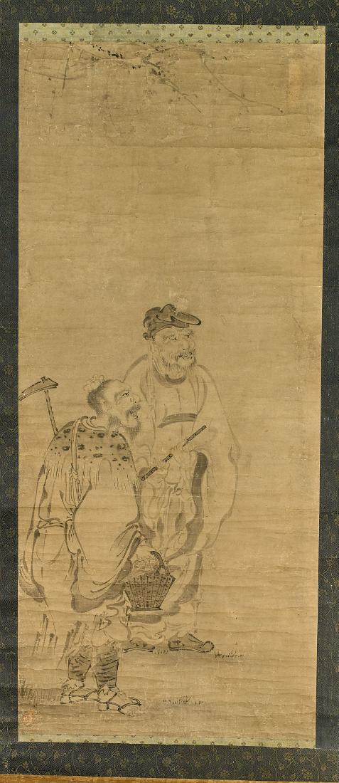 Pair Antique Japanese Paper Scrolls (1 of 6)