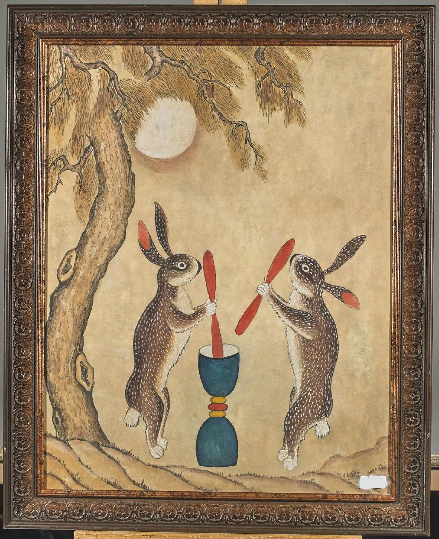 Old Korean Folk Painting: Rabbits (1 of 1)
