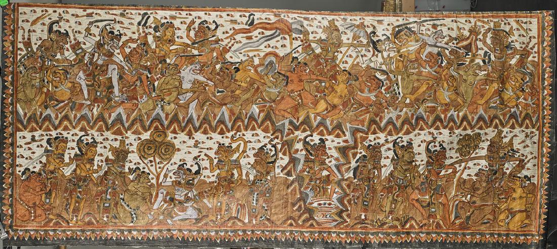 Two Asian Artworks: Figural Scenes (1 of 2)