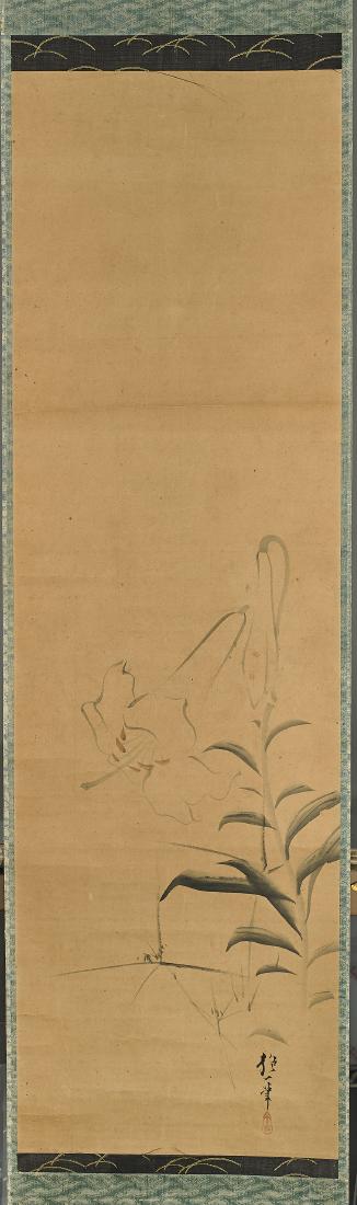 Antique Japanese Paper Scroll After Sakai Hoitsu (1 of 3)