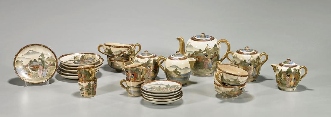 Old Japanese Satsuma Tea Set (1 of 2)