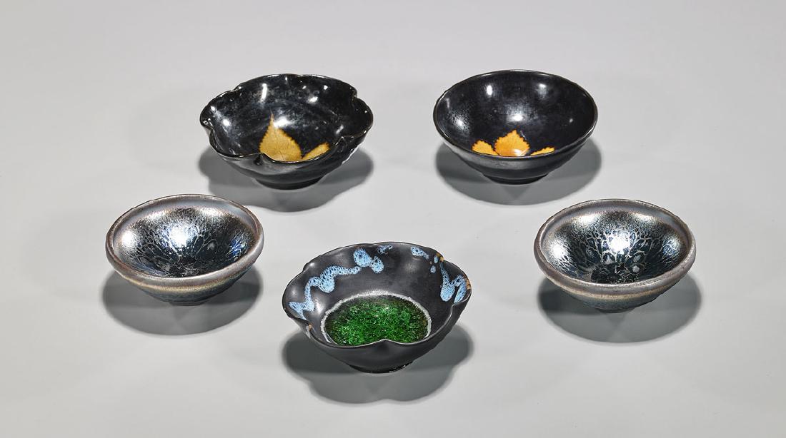 Group of Five Song-Style Tea Bowls (1 of 1)