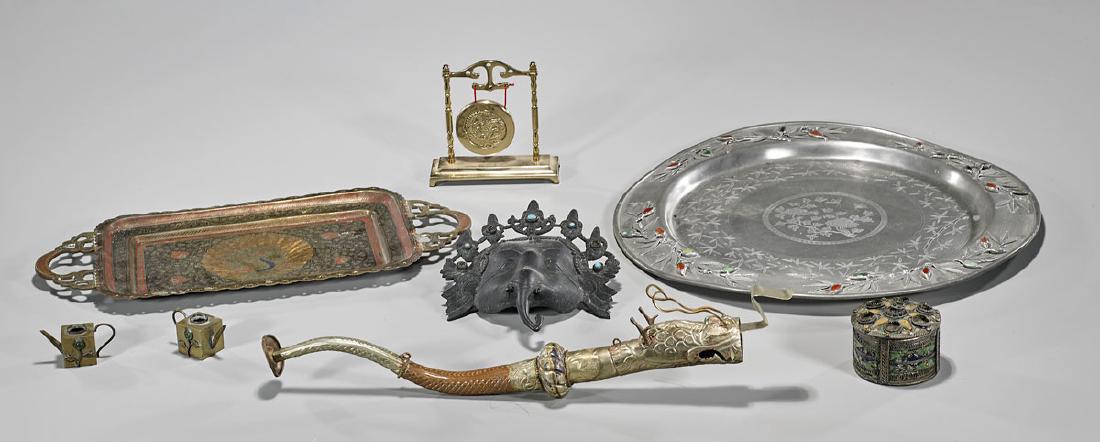 Group of Eight Various Metalwork Items (1 of 1)