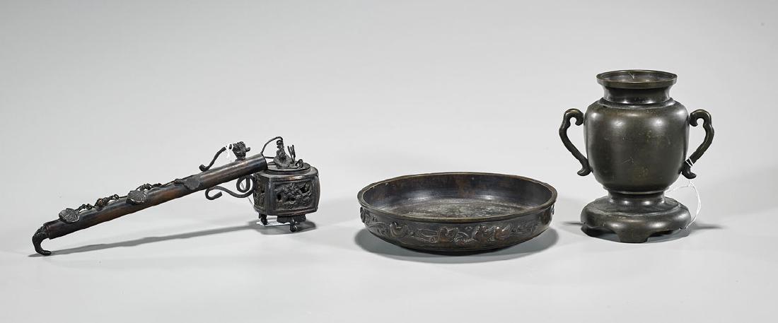 Three Antique Japanese Metalwork Pieces (1 of 1)