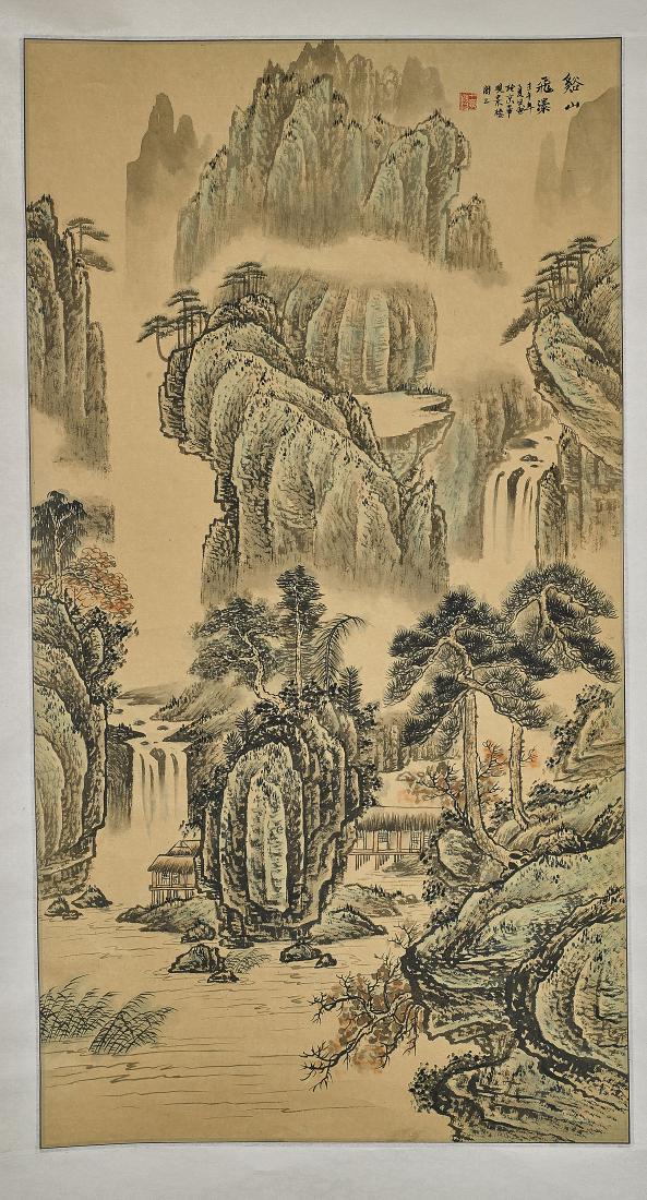 Two Chinese Scrolls: Mountainous Landscapes (1 of 4)
