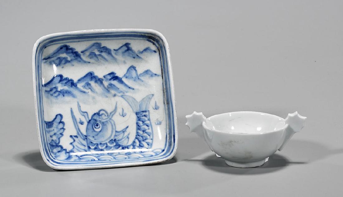 Two Antique Korean Porcelain Items (1 of 1)