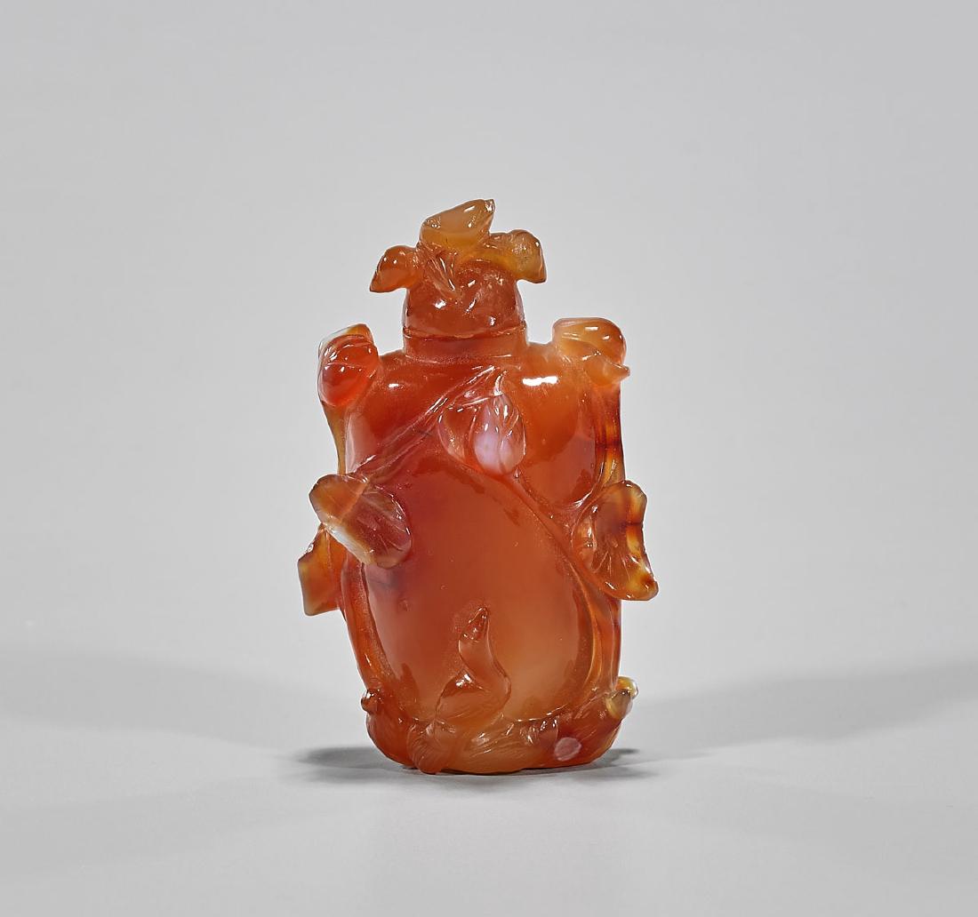 Chinese Carnelian Agate Snuff Bottle (1 of 1)
