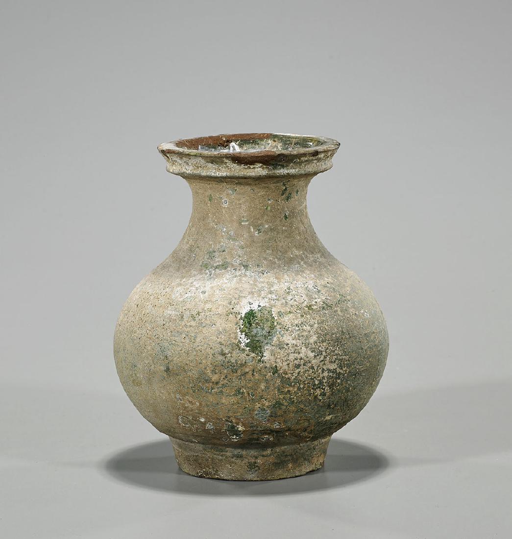 Chinese Han Dynasty Glazed Pottery Vase (1 of 1)