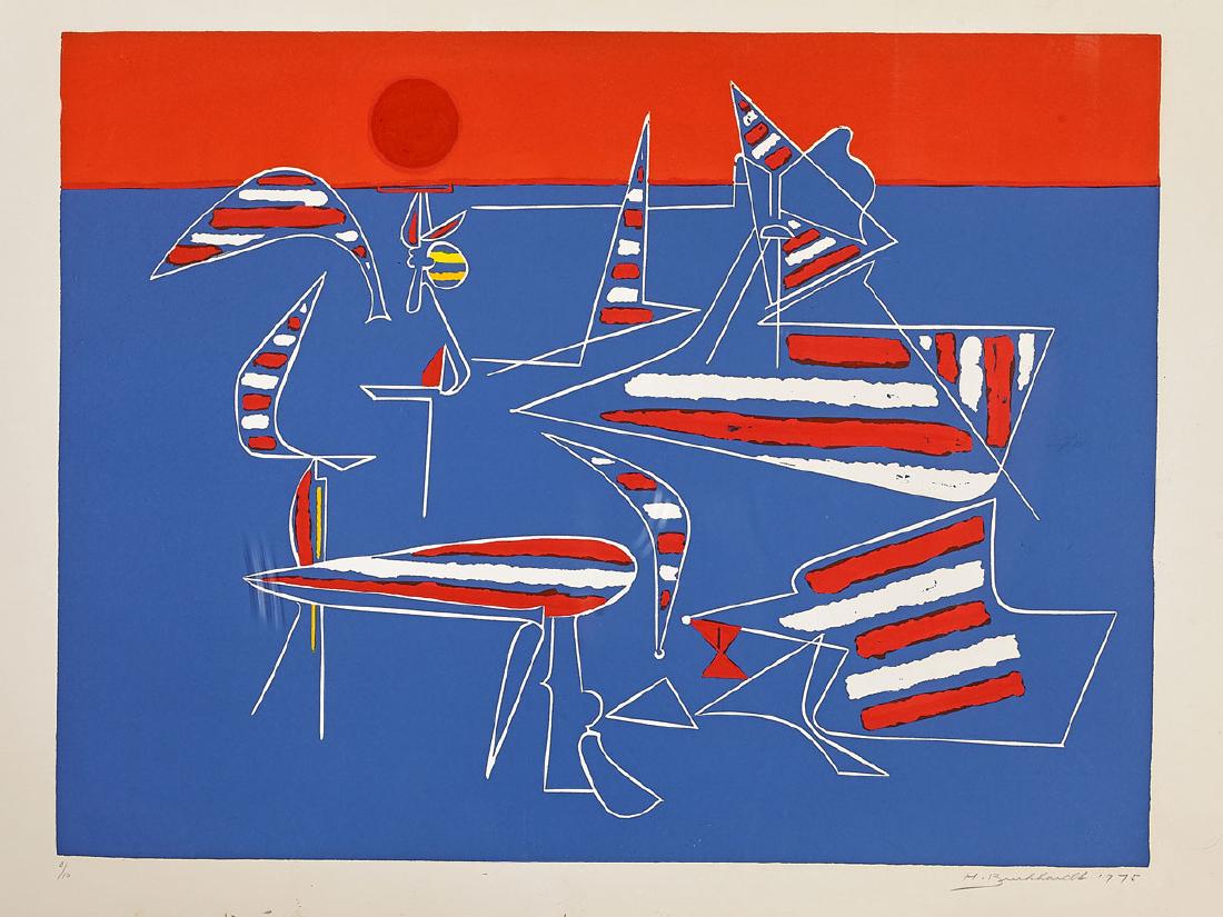 Abstract Print by Hans Burkhardt (1 of 2)