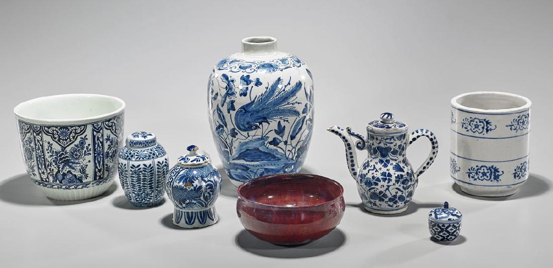 Group of Eight Old & Antique Continental Porcelains (1 of 1)