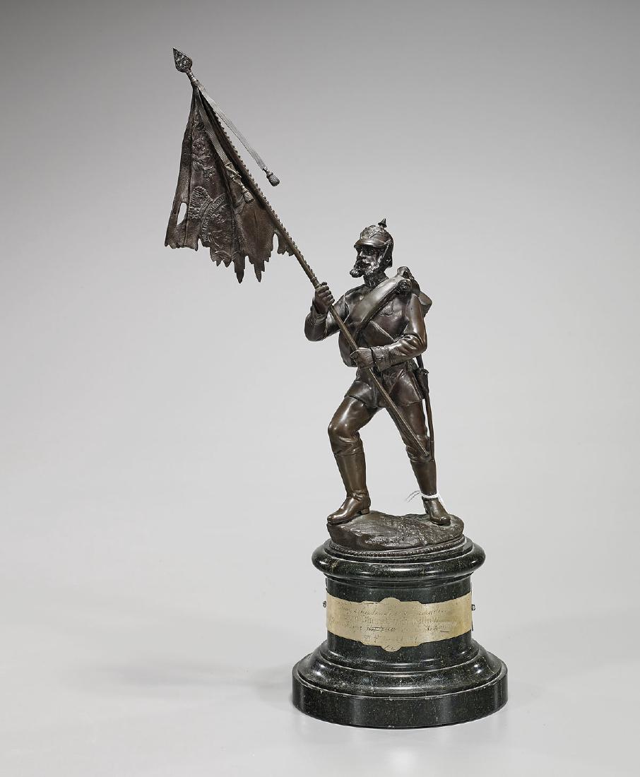 Bronze Casting of a Soldier: Signed L.C. Busch (1 of 1)