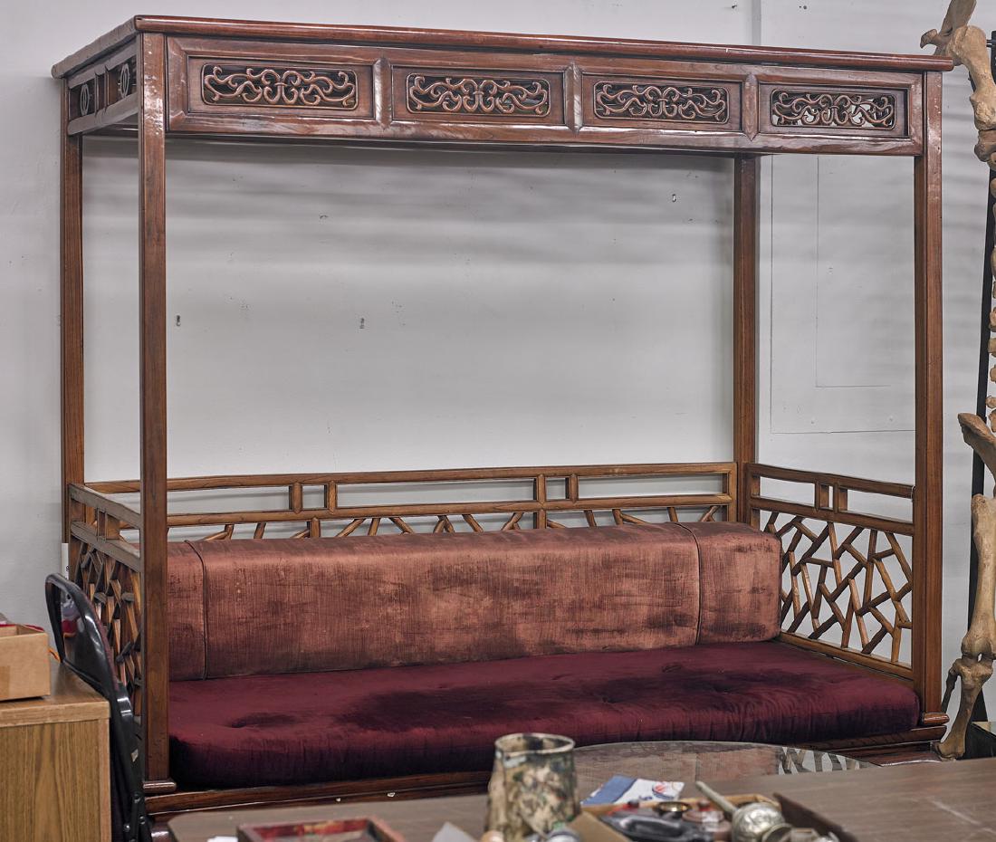 Antique Chinese Hardwood Opium Bed (1 of 1)