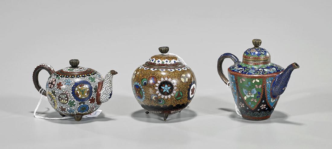 Group of Three Antique Japanese Cloisonné Enamel Pieces (1 of 1)