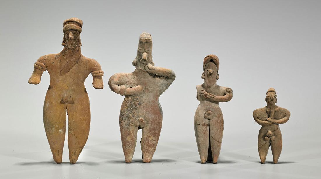 Four Tuxcacuesco-Type Pottery Figures (1 of 1)