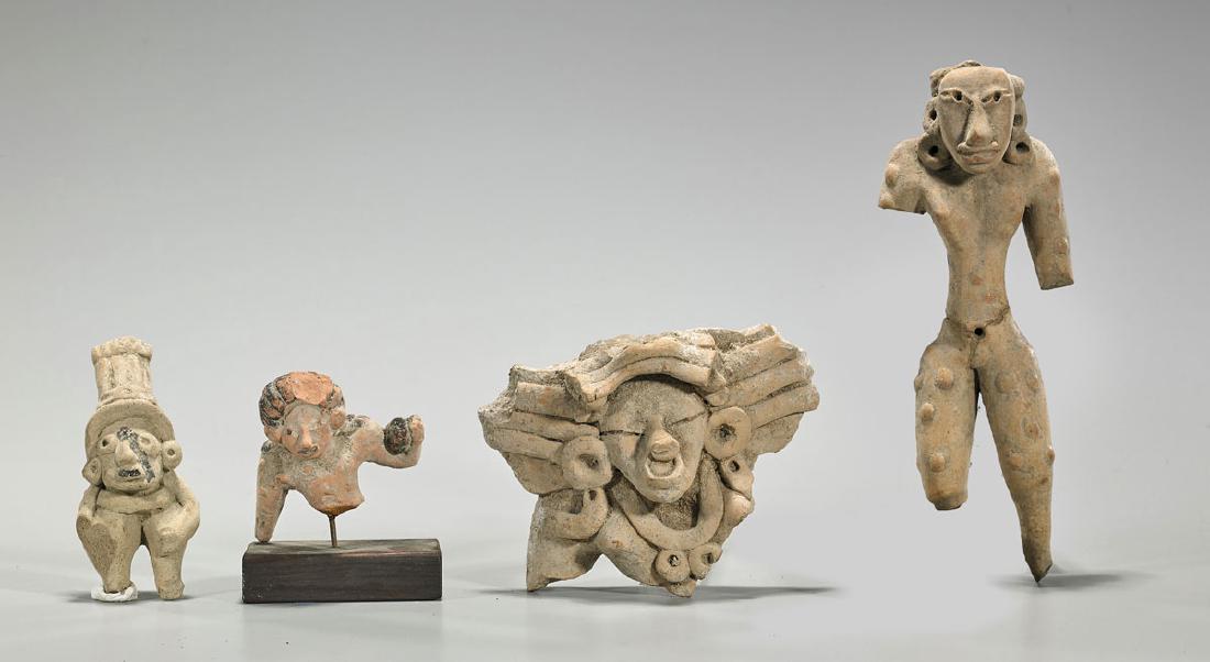 Group of Four Pre-Columbian Pottery Figures (1 of 1)