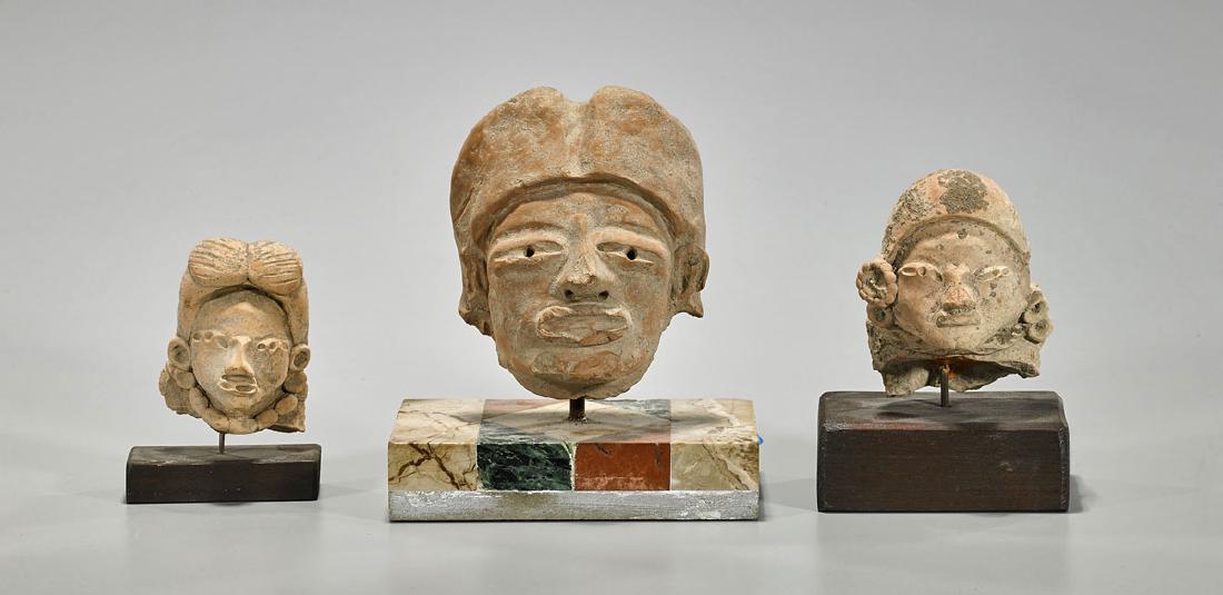 Three Pre-Columbian Pottery Heads (1 of 1)