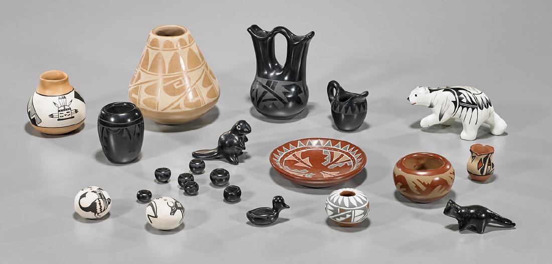 Collection of Twenty-Two Native American Pottery Items (1 of 1)