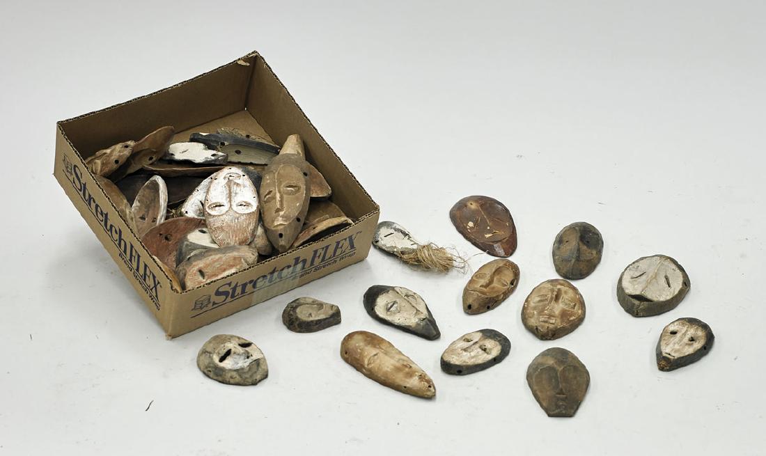 Large Collection of Various African 'Passport' Masks (1 of 1)