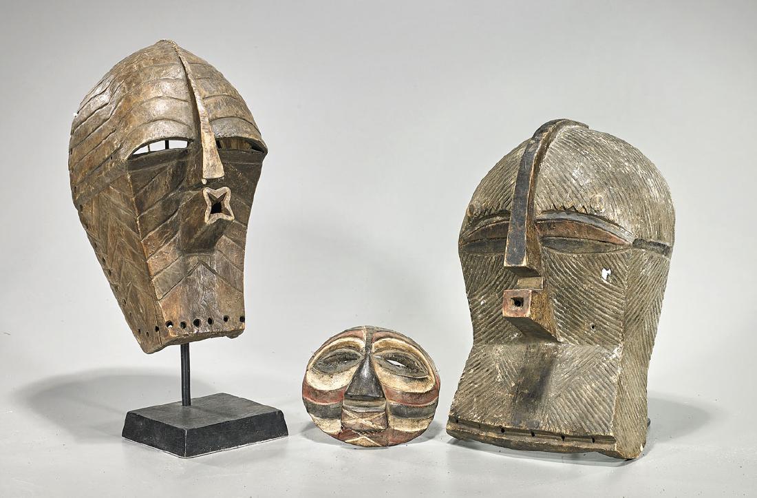 Group of Three Songye & Luba Masks (1 of 1)