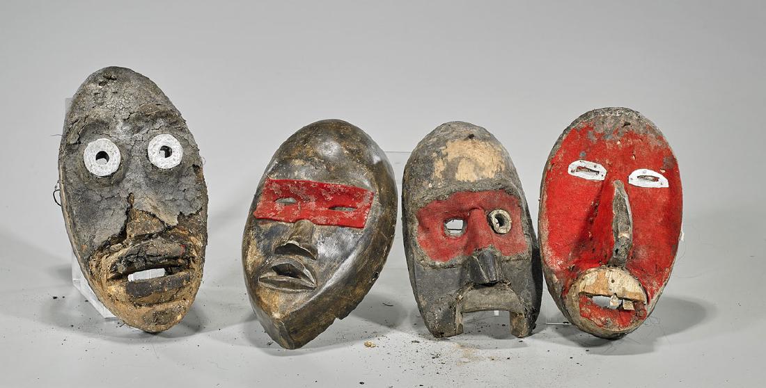 Group of Four Côte d'Ivoire/Liberia Masks (1 of 1)