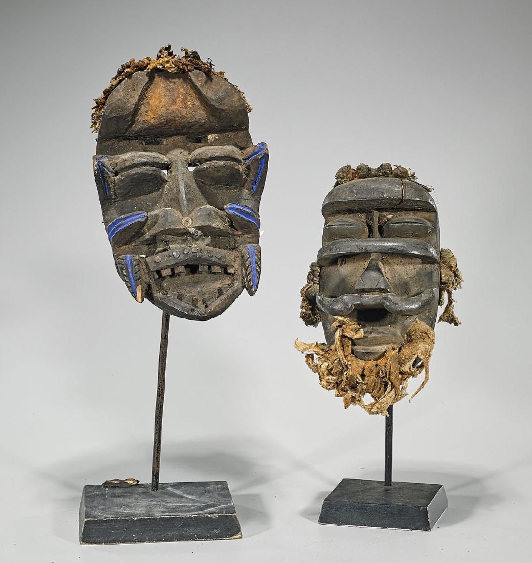 Two Côte d'Ivoire/Liberia Carved Wood Masks (1 of 1)
